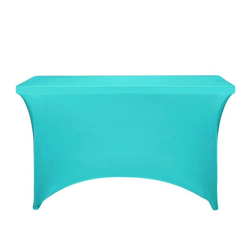 LZY Spandex Fitted Stretch Table Cover for 4ft or 6ft or 8ft Folding Table, Rectangular Cocktail Tablecloth, Perfect for Party or Banquet - Image 2
